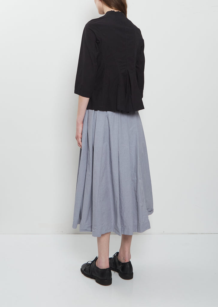 Ada Cotton Tailored Shirt — Black