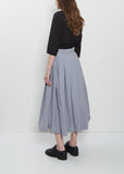 Matilde Cotton Skirt — Charcoal Check