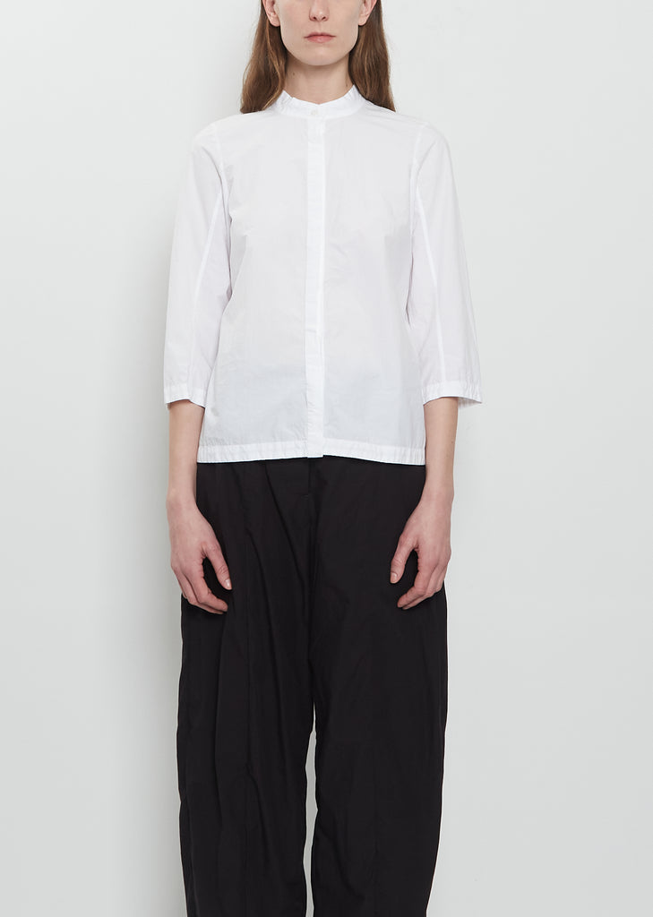 Ada Cotton Tailored Shirt — White