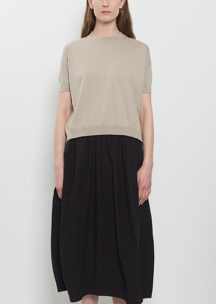Laura Cotton Silk Sweater Tee