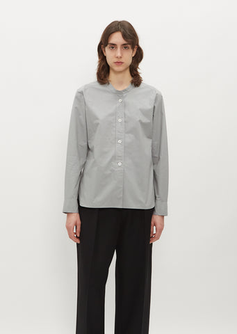 Button Through Collarless Shirt