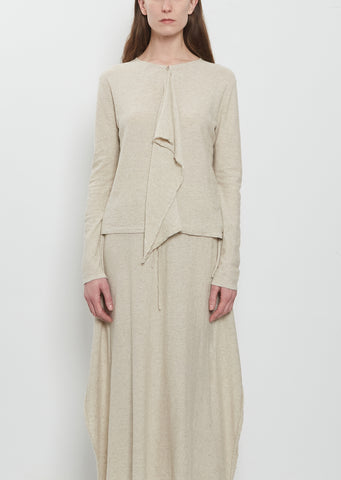 Wave Cotton Linen Cardigan