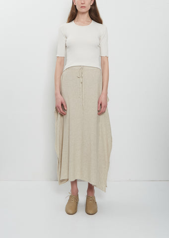 Wave Cotton Linen Skirt