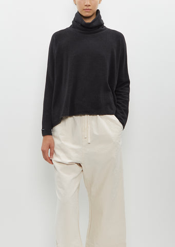 Jersey Dolce Vita Turtleneck — Slate