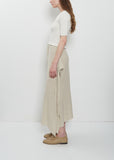 Wave Cotton Linen Skirt