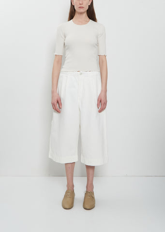 Washed Cotton Crop Trouser