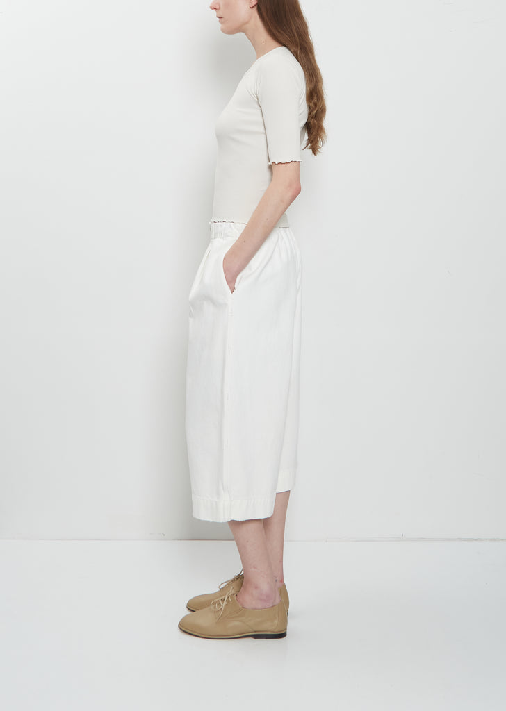 Washed Cotton Crop Trouser