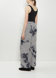 Linen Wool Drawstring Wide Pants