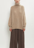Cashmere Silk T-Neck Kimono Sleeve Sweater