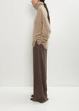 Cashmere Silk T-Neck Kimono Sleeve Sweater