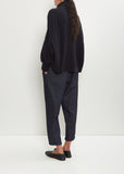 Cashmere Iconic T-Neck Sweater — Midnight