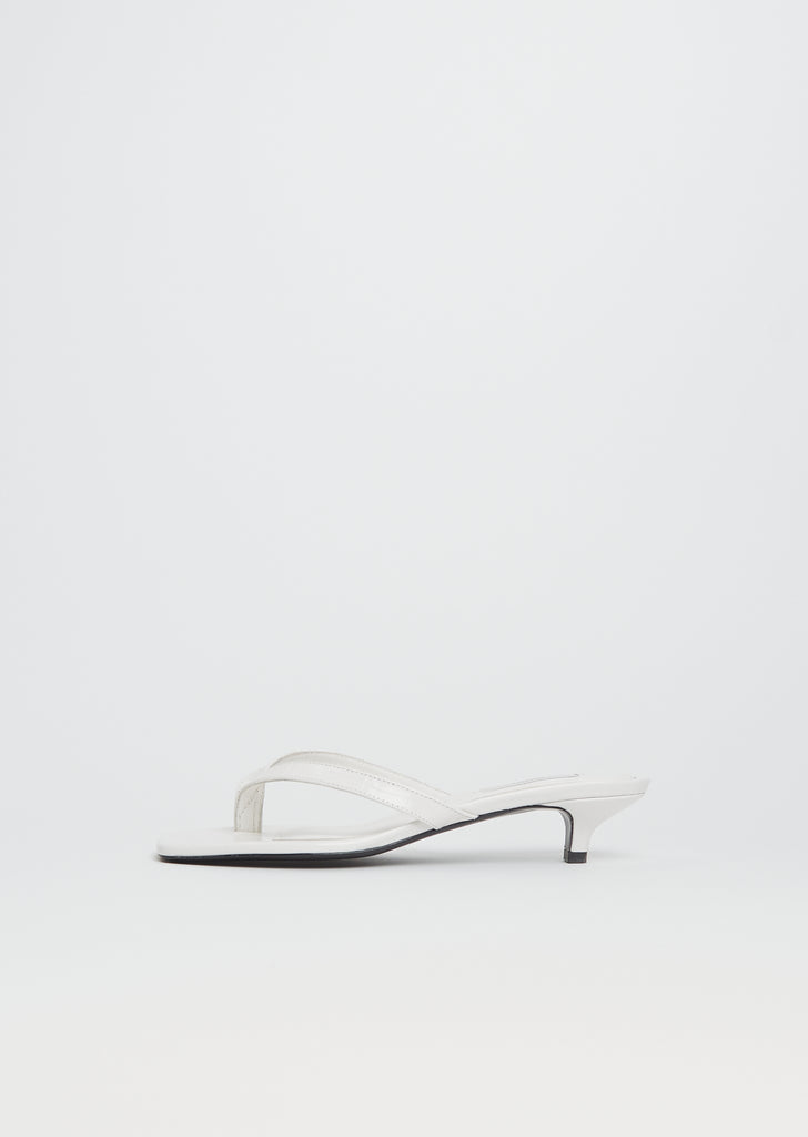 Croco-Embossed Heeled Sandal