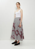 Linen Wool Twill Flare Skirt