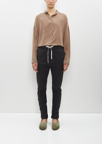 Stretch Wool Slim Trousers