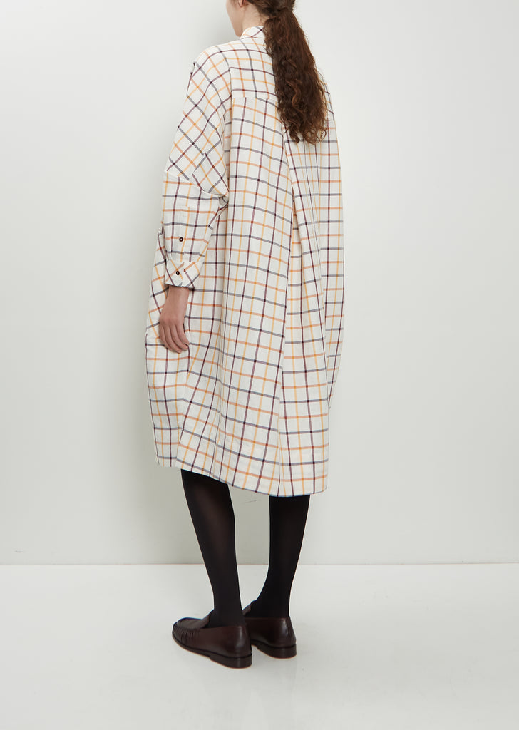 The Framer Linen Cotton Dress — Tattersall