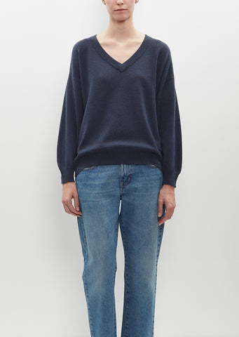 Jade V-Neck Sweater — Mazarine