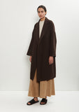 Double Face Felted Wool Oversized Coat  — Ebano