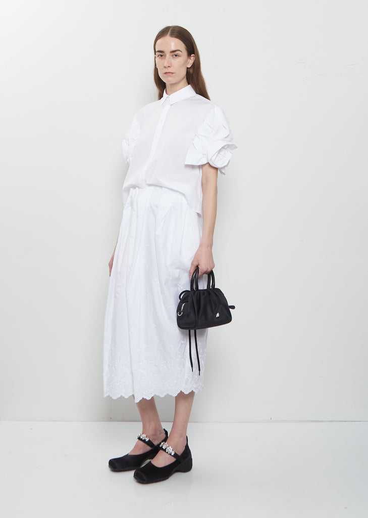 Mini Gathered Top Handle Bag