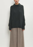 Cashmere Silk Crewneck Kimono Sleeve Sweater