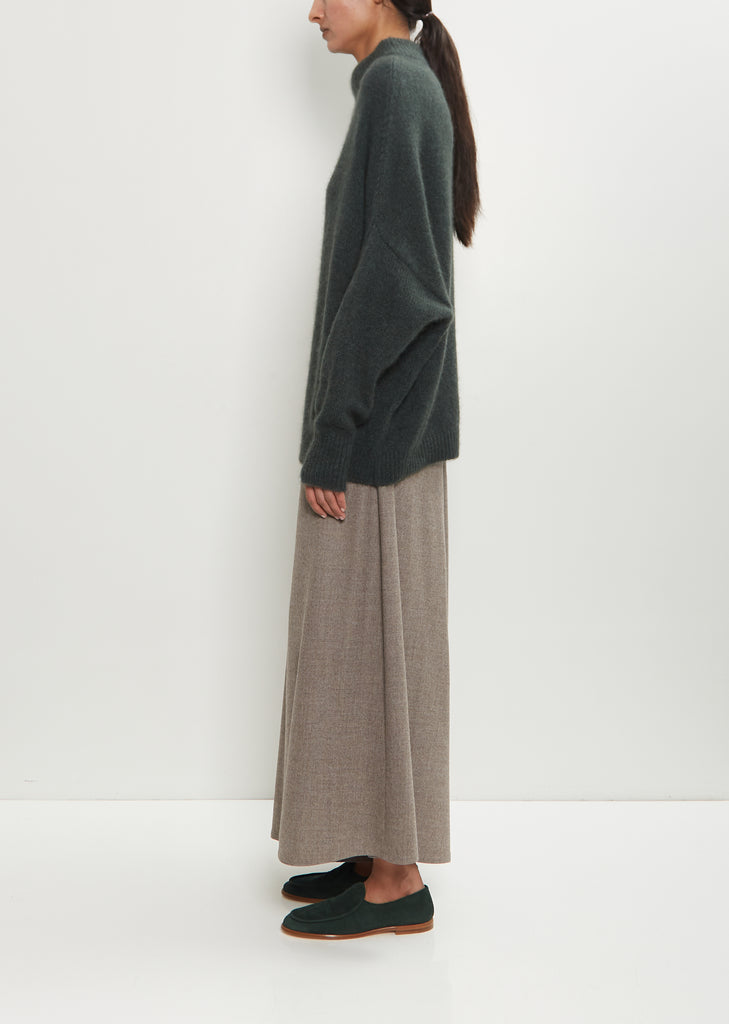 Cashmere Silk Crewneck Kimono Sleeve Sweater
