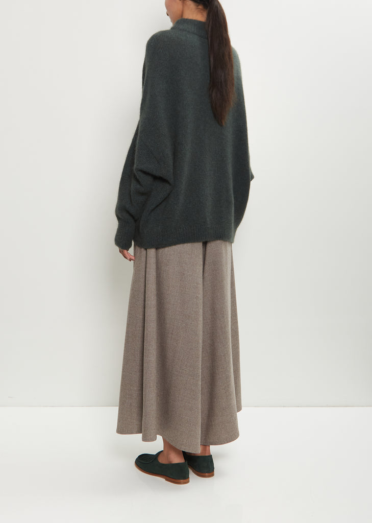Cashmere Silk Crewneck Kimono Sleeve Sweater