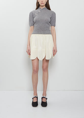 Petal Hem Mini Skirt