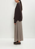 Cashmere Ribbed Raglan Sweater — Black Wood