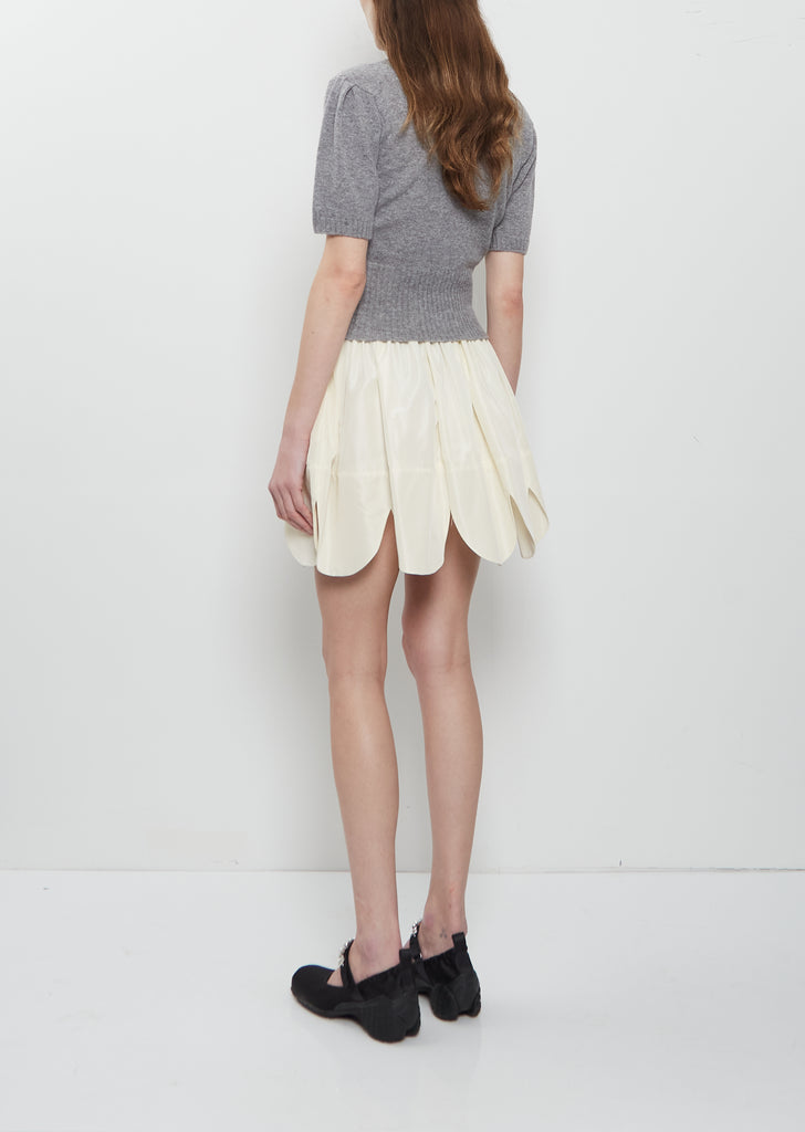 Petal Hem Mini Skirt