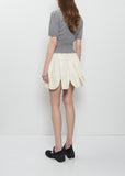Petal Hem Mini Skirt