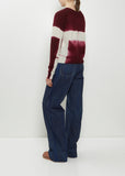 Cashmere Seamless Cropped Pullover — Dark Purple