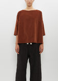 Velvet Boatneck Top