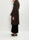 Double Face Wool Hooded Coat
