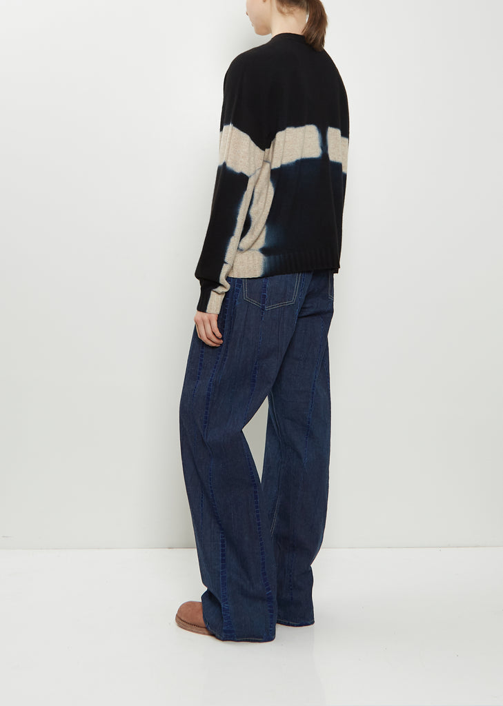 Cashmere Seamless Short Cardigan — Black