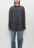 Silk Nylon Oversized Down Pat Shirt