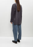 Silk Nylon Oversized Down Pat Shirt