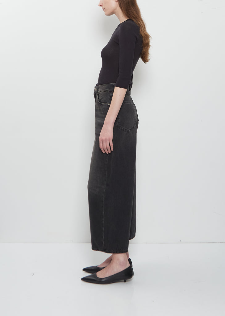 Cropped Roomy — Mineral Black