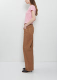 Slim Bootcut Canvas Trouser