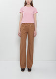 Slim Bootcut Canvas Trouser