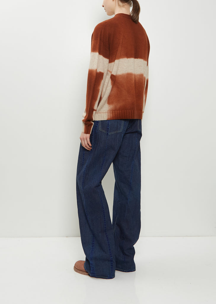 Cashmere Seamless Short Cardigan — Brown