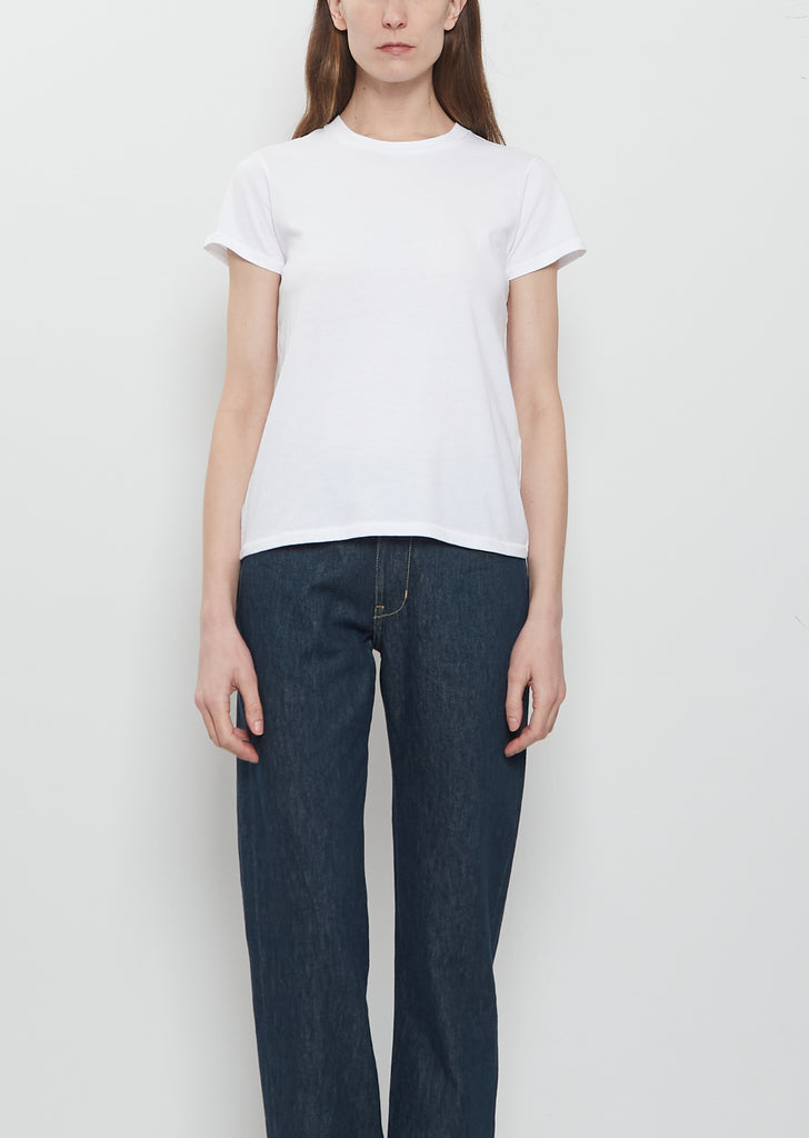 Mini Boy Cotton Tee — Optic White