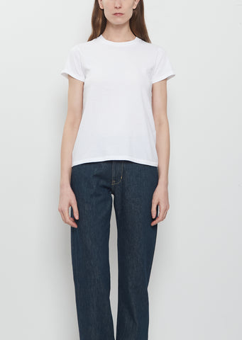 Mini Boy Cotton Tee — Optic White