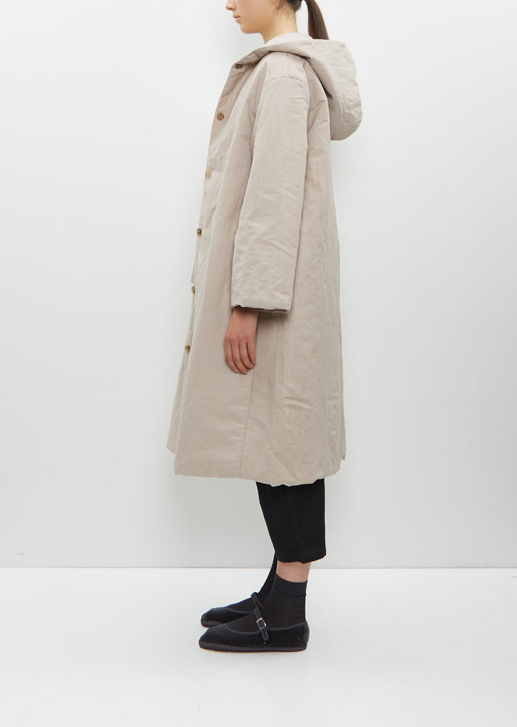 Technical Wool Downcoat