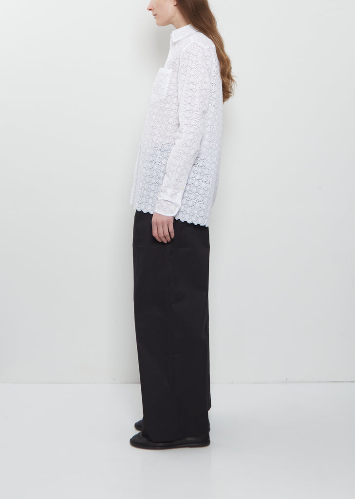 Pablo Unlined Flower Lace Cotton Shirt