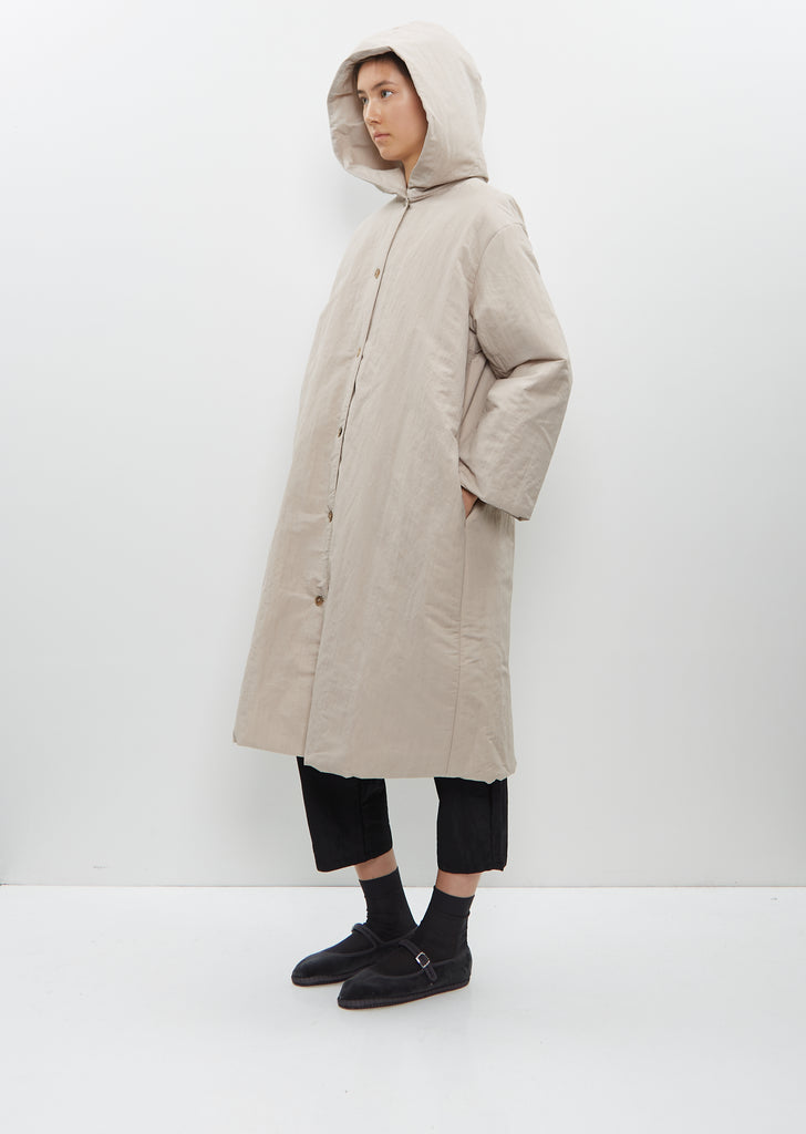 Technical Wool Downcoat