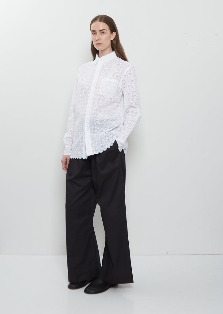 Pablo Unlined Flower Lace Cotton Shirt