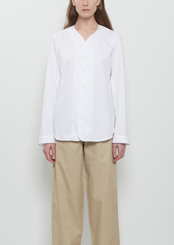 Mason Collarless Cotton Shirt