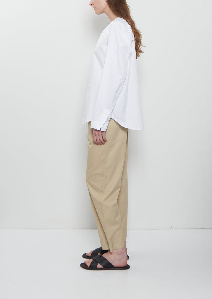 Mason Collarless Cotton Shirt