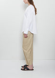Mason Collarless Cotton Shirt