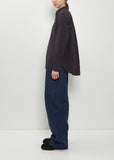 Typewriter Cotton Shirt — Charcoal