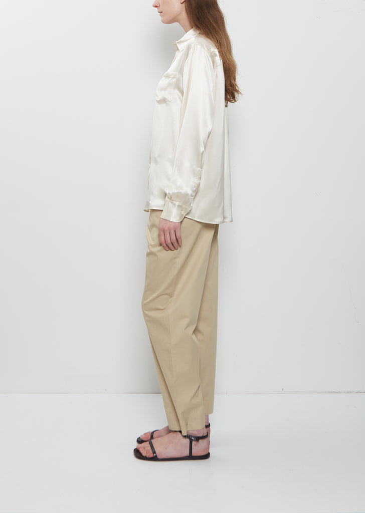 Pablo Unlined Fluid Silk Shirt